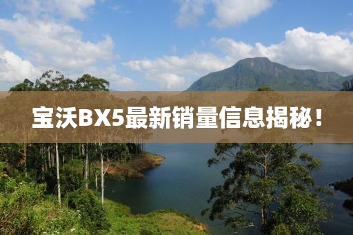 寶沃BX5最新銷量信息揭秘！
