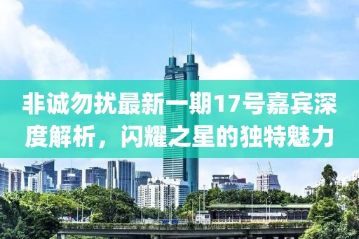 非誠勿擾最新一期17號嘉賓深度解析，閃耀之星的獨特魅力