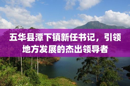 五華縣潭下鎮(zhèn)新任書記，引領(lǐng)地方發(fā)展的杰出領(lǐng)導(dǎo)者