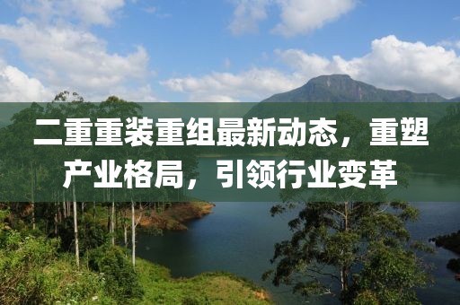 二重重裝重組最新動(dòng)態(tài)，重塑產(chǎn)業(yè)格局，引領(lǐng)行業(yè)變革