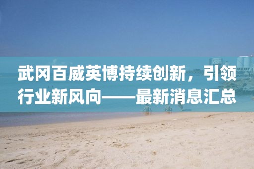 武岡百威英博持續(xù)創(chuàng)新，引領(lǐng)行業(yè)新風(fēng)向——最新消息匯總