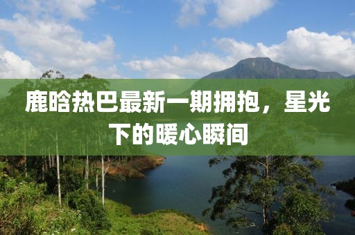 鹿晗熱巴最新一期擁抱，星光下的暖心瞬間