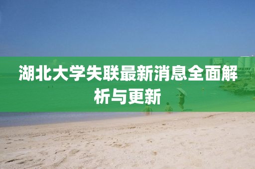 湖北大學(xué)失聯(lián)最新消息全面解析與更新
