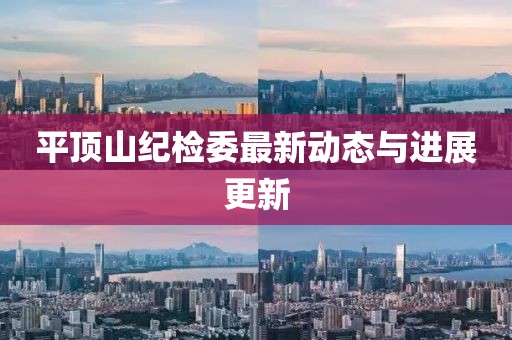 平頂山紀(jì)檢委最新動態(tài)與進(jìn)展更新