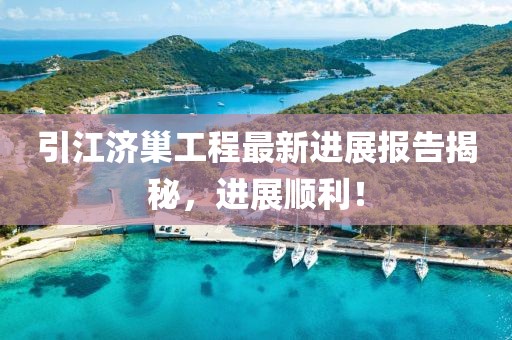 引江濟巢工程最新進展報告揭秘，進展順利！