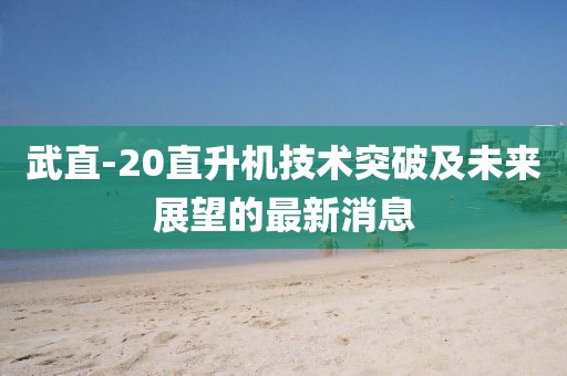 武直-20直升機(jī)技術(shù)突破及未來展望的最新消息