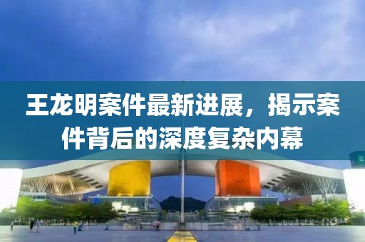 王龍明案件最新進(jìn)展，揭示案件背后的深度復(fù)雜內(nèi)幕