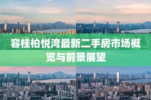 容桂柏悅灣最新二手房市場概覽與前景展望
