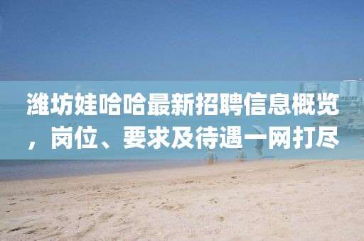 濰坊娃哈哈最新招聘信息概覽，崗位、要求及待遇一網(wǎng)打盡
