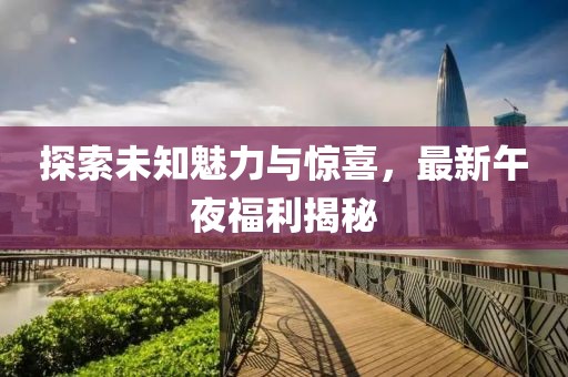 探索未知魅力與驚喜，最新午夜福利揭秘