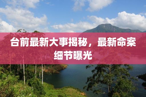臺前最新大事揭秘，最新命案細節(jié)曝光