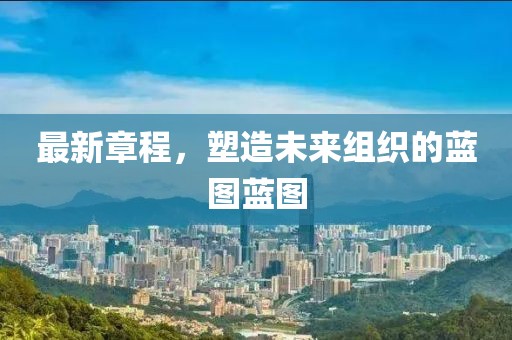 最新章程，塑造未來組織的藍圖藍圖