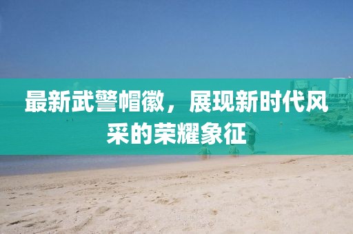 最新武警帽徽，展現(xiàn)新時(shí)代風(fēng)采的榮耀象征