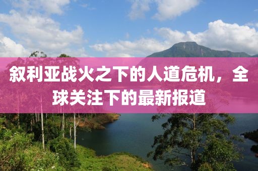 敘利亞戰(zhàn)火之下的人道危機(jī)，全球關(guān)注下的最新報(bào)道