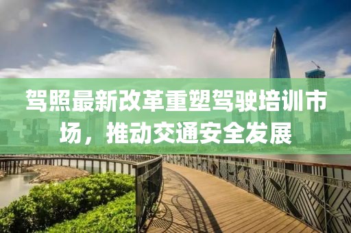駕照最新改革重塑駕駛培訓(xùn)市場，推動交通安全發(fā)展