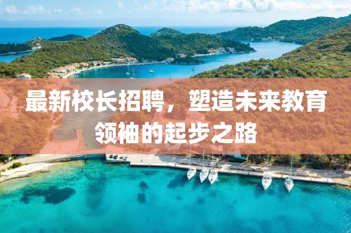 最新校長招聘，塑造未來教育領(lǐng)袖的起步之路