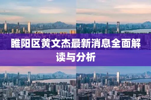 睢陽區(qū)黃文杰最新消息全面解讀與分析