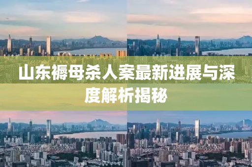 山東褥母殺人案最新進(jìn)展與深度解析揭秘