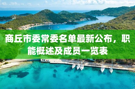 商丘市委常委名單最新公布，職能概述及成員一覽表