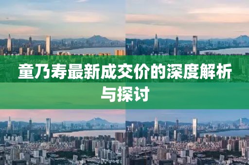 童乃壽最新成交價(jià)的深度解析與探討