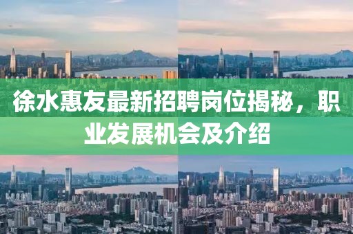 徐水惠友最新招聘崗位揭秘，職業(yè)發(fā)展機會及介紹