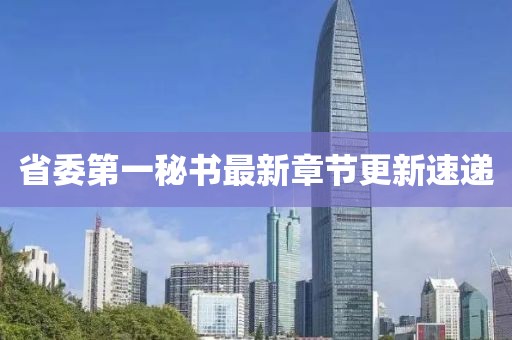 省委第一秘書最新章節(jié)更新速遞