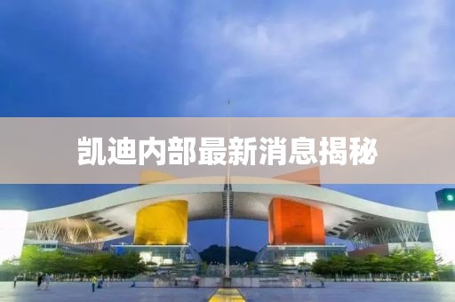 凱迪內(nèi)部最新消息揭秘