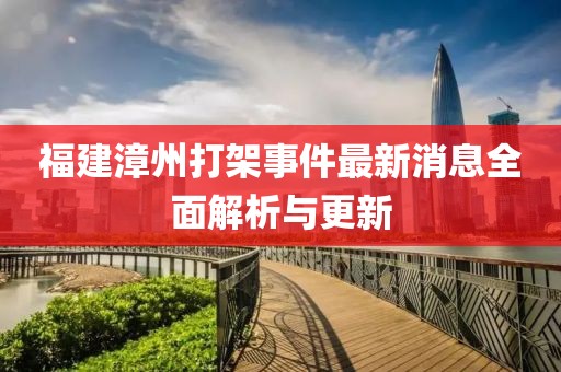 福建漳州打架事件最新消息全面解析與更新