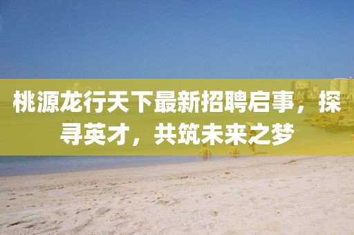 桃源龍行天下最新招聘啟事，探尋英才，共筑未來(lái)之夢(mèng)