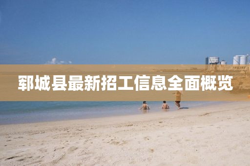 鄆城縣最新招工信息全面概覽