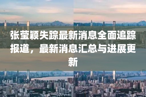 張瑩穎失蹤最新消息全面追蹤報(bào)道，最新消息匯總與進(jìn)展更新