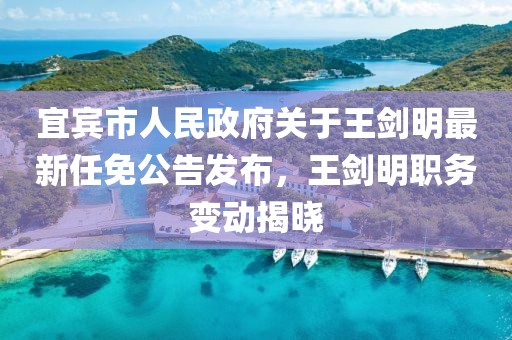 宜賓市人民政府關(guān)于王劍明最新任免公告發(fā)布，王劍明職務(wù)變動揭曉