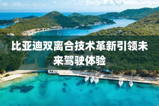 比亞迪雙離合技術(shù)革新引領(lǐng)未來駕駛體驗