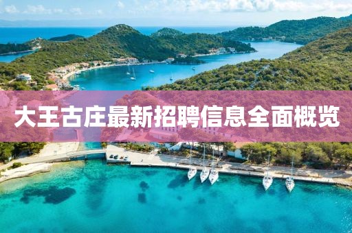 大王古莊最新招聘信息全面概覽