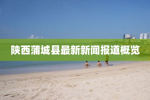 陜西蒲城縣最新新聞報道概覽