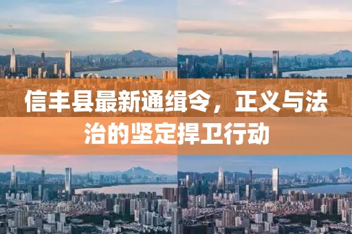 信豐縣最新通緝令，正義與法治的堅(jiān)定捍衛(wèi)行動(dòng)