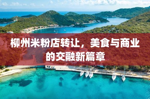 柳州米粉店轉(zhuǎn)讓，美食與商業(yè)的交融新篇章