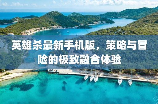 英雄殺最新手機(jī)版，策略與冒險(xiǎn)的極致融合體驗(yàn)