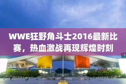 WWE狂野角斗士2016最新比賽，熱血激戰(zhàn)再現(xiàn)輝煌時刻