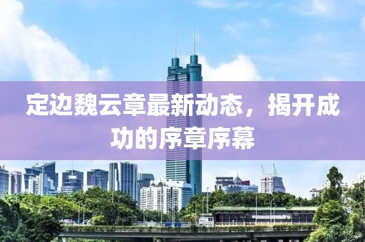 定邊魏云章最新動態(tài)，揭開成功的序章序幕