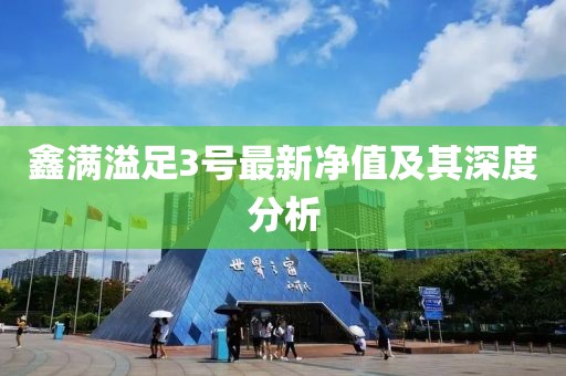 鑫滿溢足3號(hào)最新凈值及其深度分析