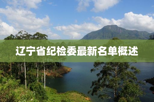 遼寧省紀檢委最新名單概述