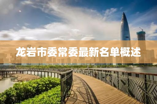 龍巖市委常委最新名單概述