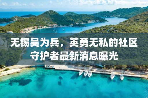 無錫吳為兵，英勇無私的社區(qū)守護(hù)者最新消息曝光